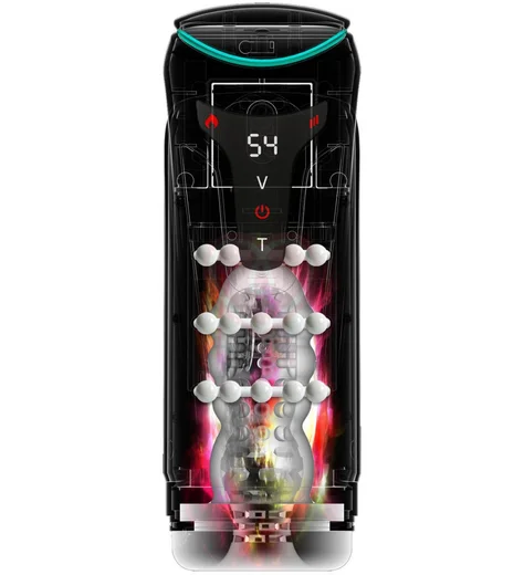 Автоматический мастурбатор с вибрацией и нагревом Pipedream Moto-Bator Pro чёрный фото 3