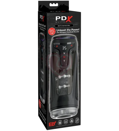 Автоматический мастурбатор с вибрацией и нагревом Pipedream Moto-Bator Pro чёрный фото 6