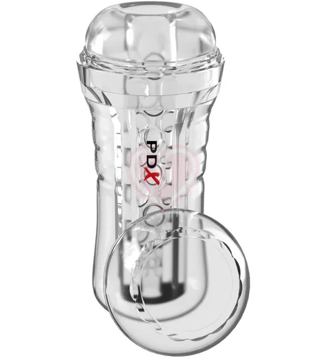 Мастурбатор в тубе Pipedream ViewTube Plus прозрачный фото 2