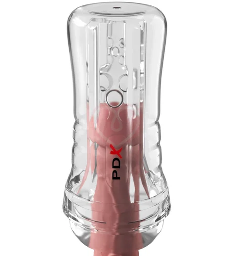 Мастурбатор в тубе Pipedream ViewTube Plus прозрачный фото 3