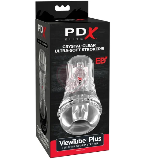 Мастурбатор в тубе Pipedream ViewTube Plus прозрачный фото 5
