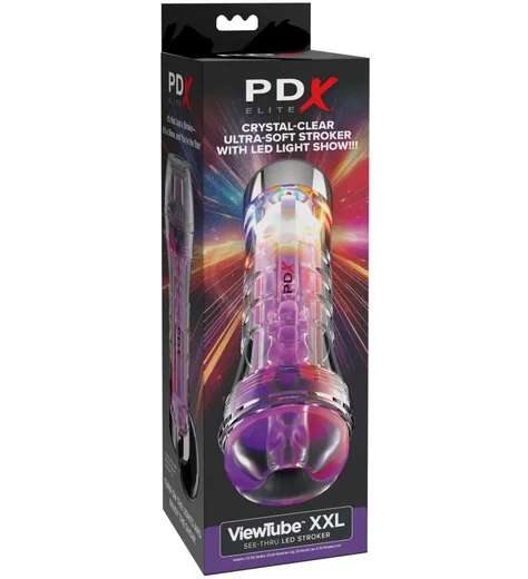 Мастурбатор в тубе с подсветкой Pipedream ViewTube Xxl прозрачный фото 5