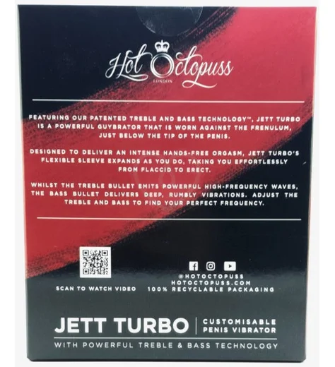 Стимулятор уздечки с вибрацией Hot Octopuss Jett Turbo чёрный фото 7