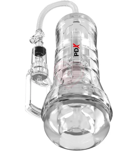 Мастурбатор с вакуумной помпой Pipedream ViewTube Vac Xxl прозрачный фото 1