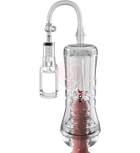 Мастурбатор с вакуумной помпой Pipedream ViewTube Vac Xxl прозрачный фото 2