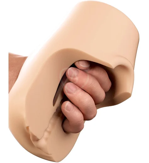 Мастурбатор вагина с массажными бугорками Pipedream Pussy Pounder Squeeze телесный фото 3