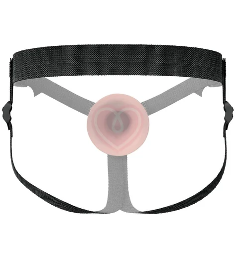 Фаллопротез с креплением Pipedream Hollow Silicone Strap-On 5 телесный фото 4