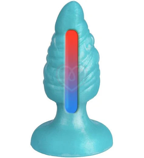 Фантазийная анальная пробка Silexd Fantasy Melty голубая фото 2