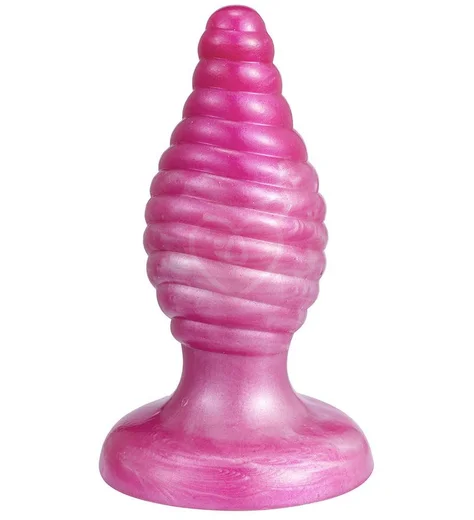Фантазийная анальная пробка Silexd Fantasy Cherry розовая фото 1