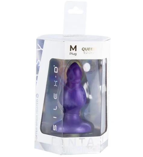 Фантазийная анальная пробка Silexd Fantasy Queen фиолетовая фото 3