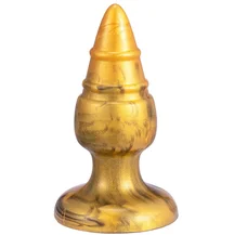 Фантазийная анальная пробка Silexd Fantasy Goldy золото