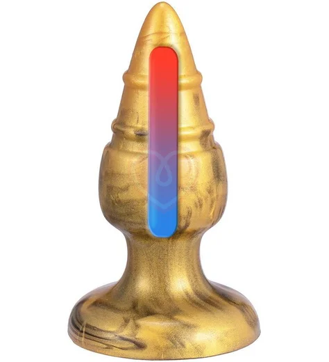 Фантазийная анальная пробка Silexd Fantasy Goldy золото фото 2