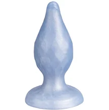 Фантазийная анальная пробка Silexd Fantasy Diamond серо-голубая