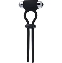 Лассо на член со съёмной вибропулей A-Toys by Toyfa Jat чёрное