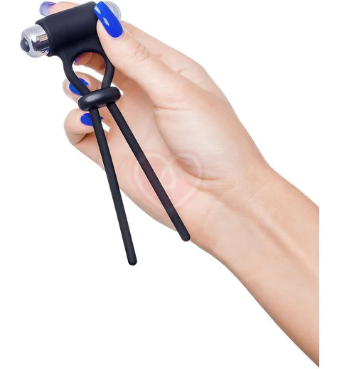 Лассо на член со съёмной вибропулей A-Toys by Toyfa Jat чёрное фото 3