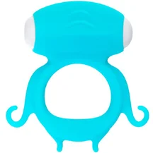 Эрекционное кольцо со съёмной вибропулей A-Toys by Toyfa Sair голубое