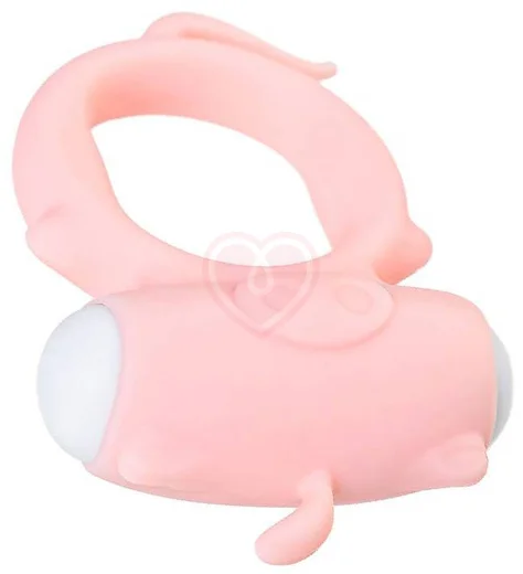 Эрекционное кольцо со съёмной вибропулей A-Toys by Toyfa Kear розовое фото 2