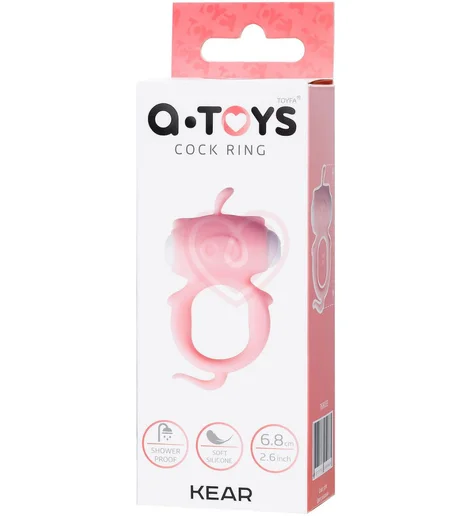 Эрекционное кольцо со съёмной вибропулей A-Toys by Toyfa Kear розовое фото 4