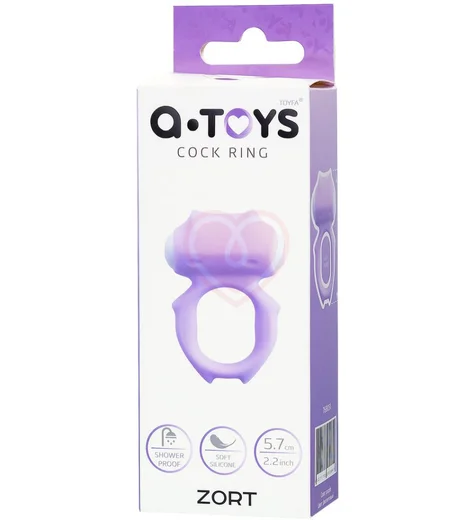 Эрекционное кольцо со съёмной вибропулей A-Toys by Toyfa Zort фиолетовое фото 4