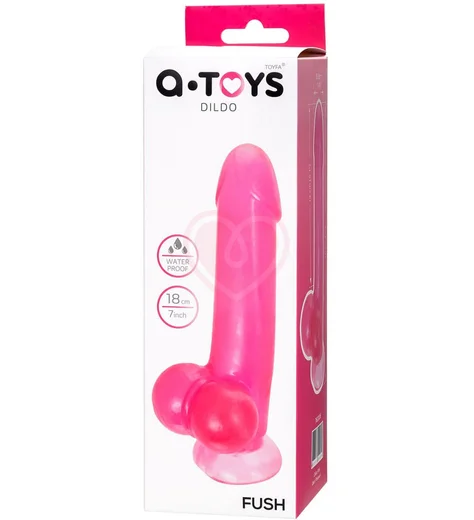 Реалистичный фаллоимитатор на присоске A-Toys by Toyfa Fush розовый фото 7