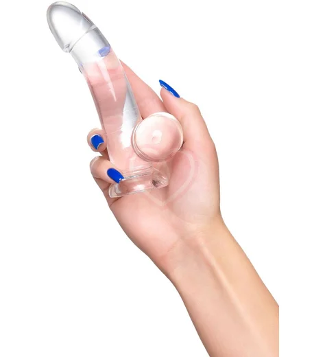 Реалистичный фаллоимитатор на присоске A-Toys by Toyfa Cryst прозрачный фото 5