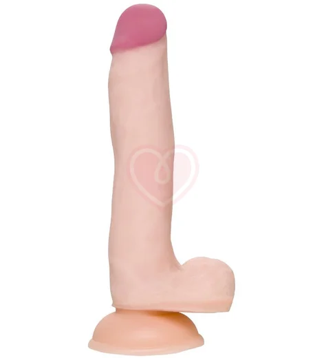 Реалистичный гибкий фаллоимитатор на присоске A-Toys by Toyfa Minc телесный фото 1