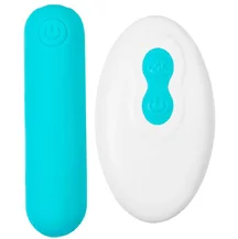 Вибропуля с пультом A-Toys by Toyfa Tnim голубая