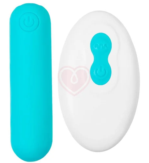 Вибропуля с пультом A-Toys by Toyfa Tnim голубая фото 1