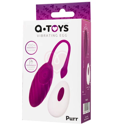 Виброяйцо с пультом A-Toys by Toyfa Purr фиолетовое фото 6