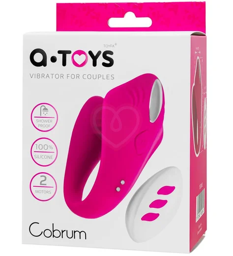 Вибратор для пар A-Toys by Toyfa Cobrum розовый фото 8