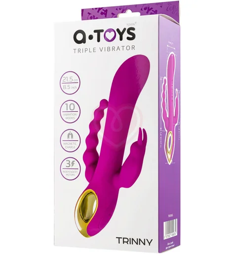 Тройной вибратор A-Toys by Toyfa Trinny фиолетовый фото 6