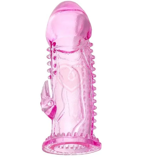 Насадка на член со стимуляцией клитора A-Toys by Toyfa Ruzy розовая фото 1