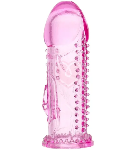 Насадка на член со стимуляцией клитора A-Toys by Toyfa Ruzy розовая фото 2