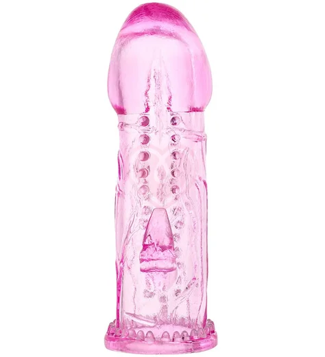 Насадка на член со стимуляцией клитора A-Toys by Toyfa Ruzy розовая фото 3