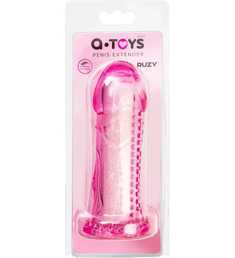 Насадка на член со стимуляцией клитора A-Toys by Toyfa Ruzy розовая фото 4