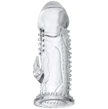 Насадка на член со стимуляцией клитора A-Toys by Toyfa Ruzy прозрачная