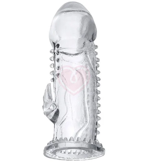 Насадка на член со стимуляцией клитора A-Toys by Toyfa Ruzy прозрачная фото 1