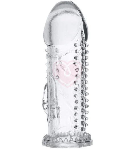 Насадка на член со стимуляцией клитора A-Toys by Toyfa Ruzy прозрачная фото 2