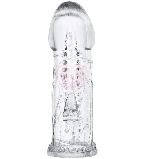 Насадка на член со стимуляцией клитора A-Toys by Toyfa Ruzy прозрачная фото 3