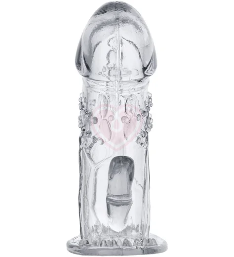 Насадка на член со стимуляцией клитора A-Toys by Toyfa Uco прозрачная фото 3