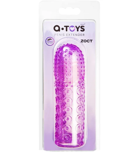Насадка на член с рельефом A-Toys by Toyfa Zoct фиолетовая фото 2