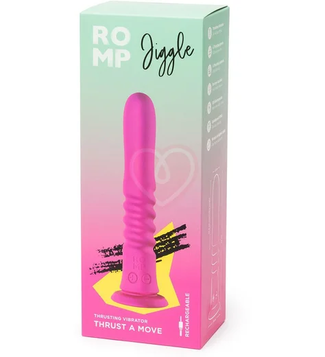 Вибратор на присоске Romp Jiggle розовый фото 8