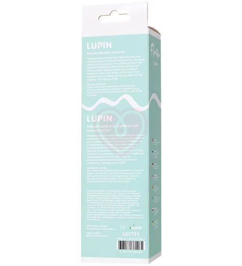 Гибкий вибратор с ребристой поверхностью Flovetta Lupin фиолетовый фото 9
