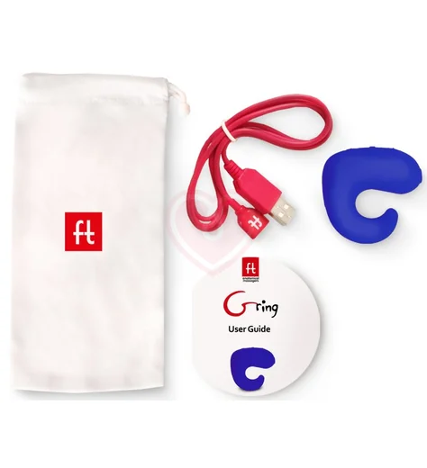 Мини-вибратор на палец Gvibe Gring синий фото 4