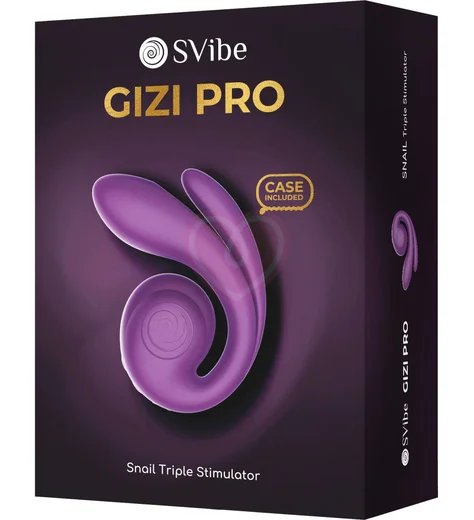 Вибратор для тройной стимуляции Svibe Gizi Pro фиолетовый фото 11