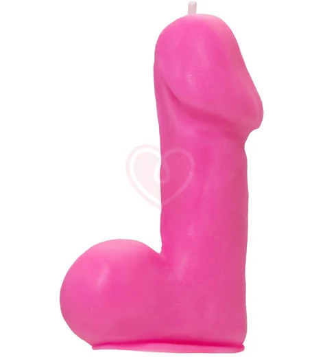 Декоративная свеча в форме члена Pecado розовая 47 г фото 2