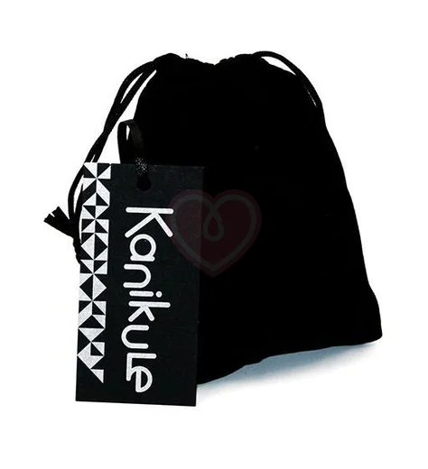 Маленькая алюминиевая анальная пробка Small с голубым стразом фото 3