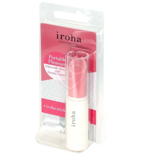 Минивибратор в виде помады Tenga Iroha Stick персиковый фото 2
