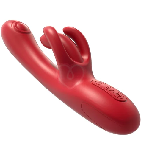 Вибратор-кролик Amovibe Trio Bliss красный фото 6