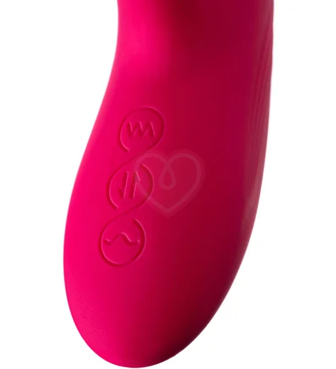 Вибратор-кролик с функцией поступательных движений и пульсацией Jos Seri розовый фото 11